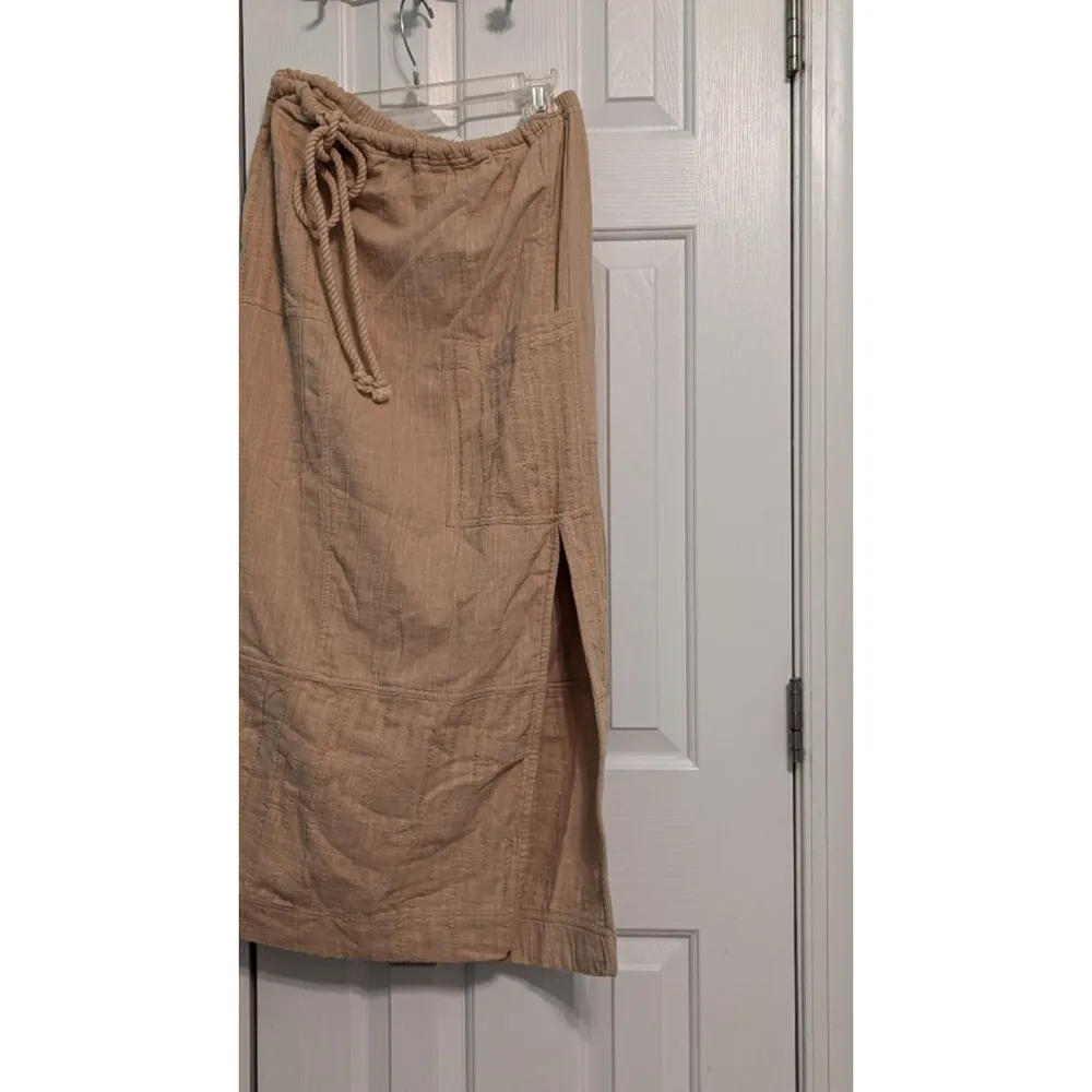 Women's Free People Maxi Skirt, Beige, Size M - Image 2