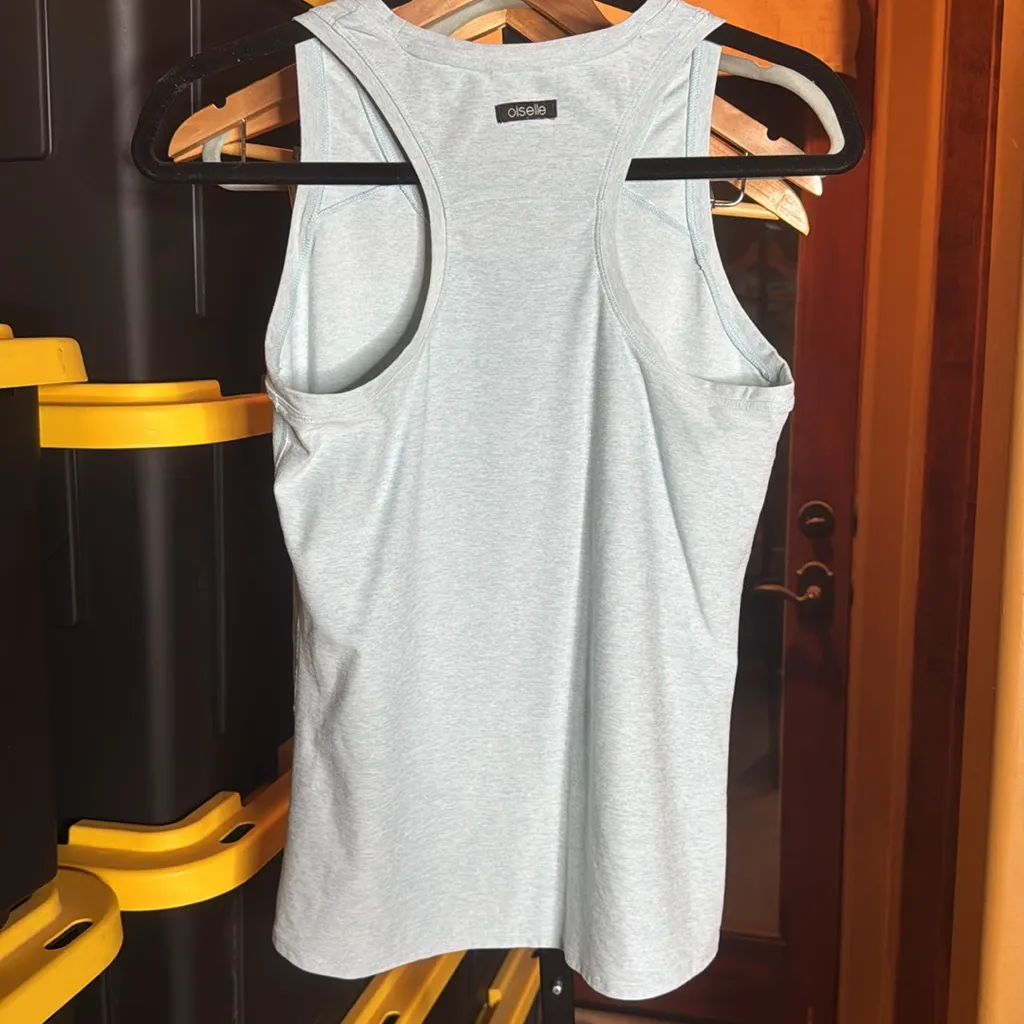 OISELLE LUX LAYERING RACERBACK TANK Low Tide Blue Size 4 - Image 6