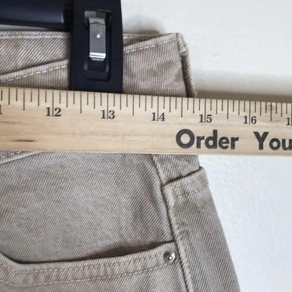 Zara ladies high rise mom jeans with fringe ankles size 6 - Image 6