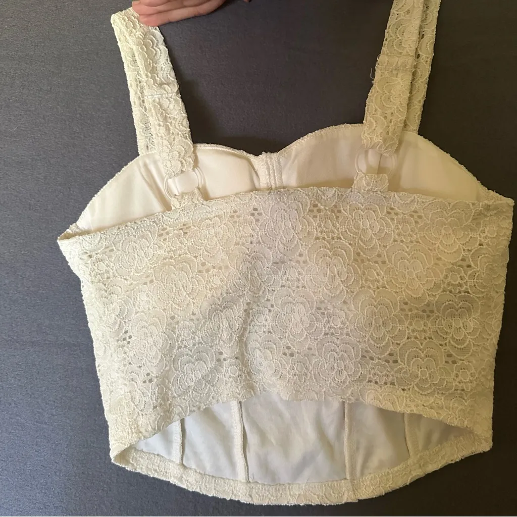 No Boundaries Lace Corset Style Top - Image 2