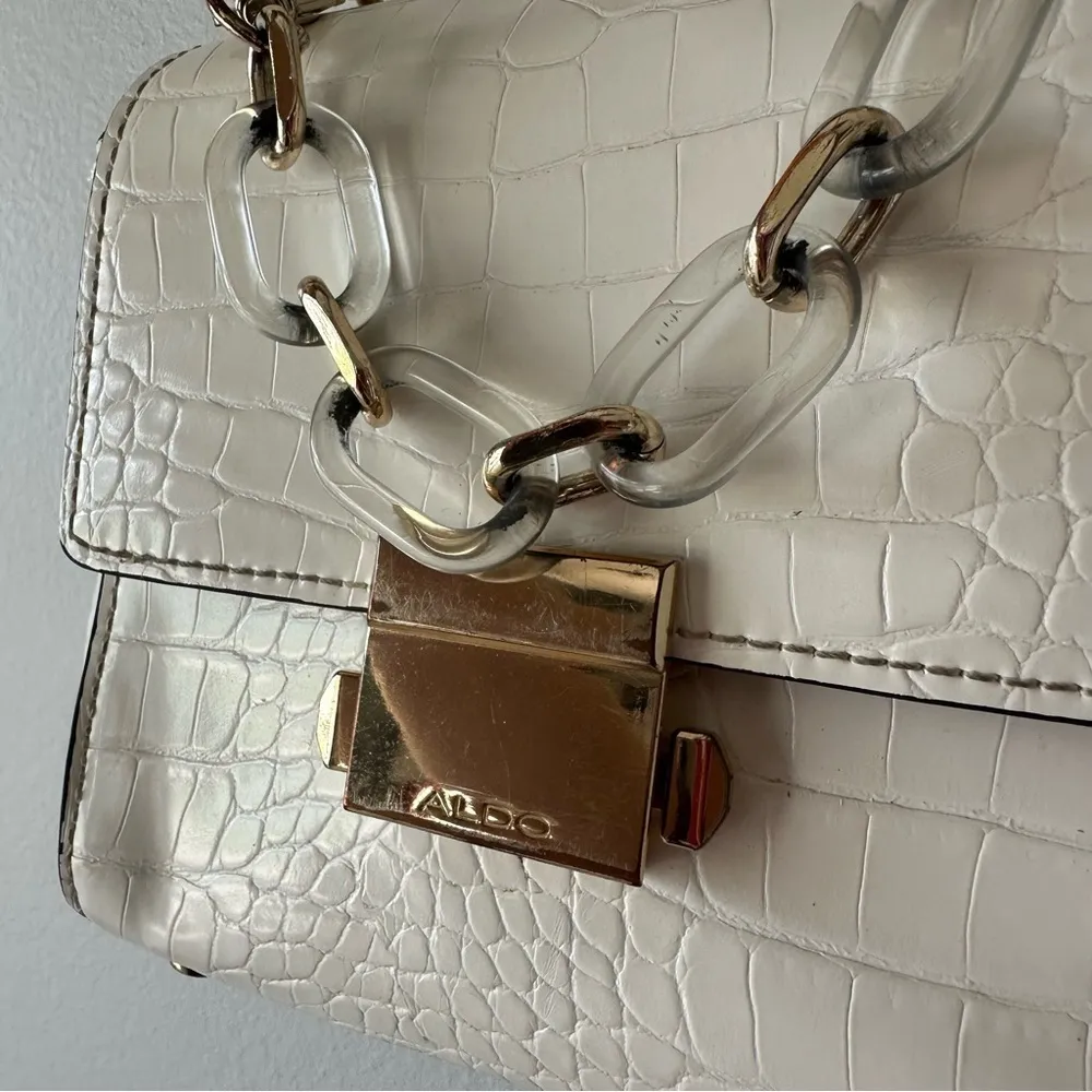 Aldo mini white purse / crossbody bag - Image 3