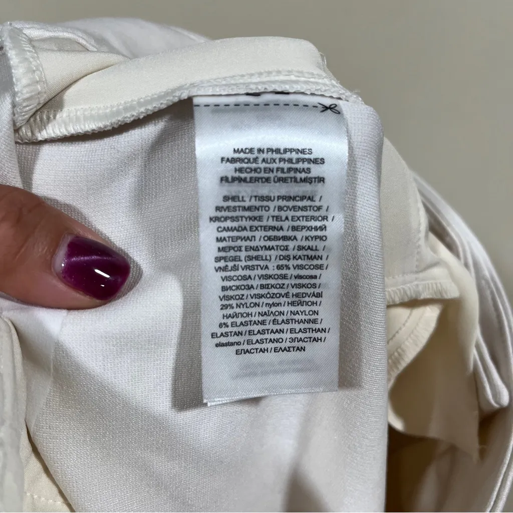 NWT Lauren Ralph Lauren black label White Avery Tailored Pants size small - Image 10