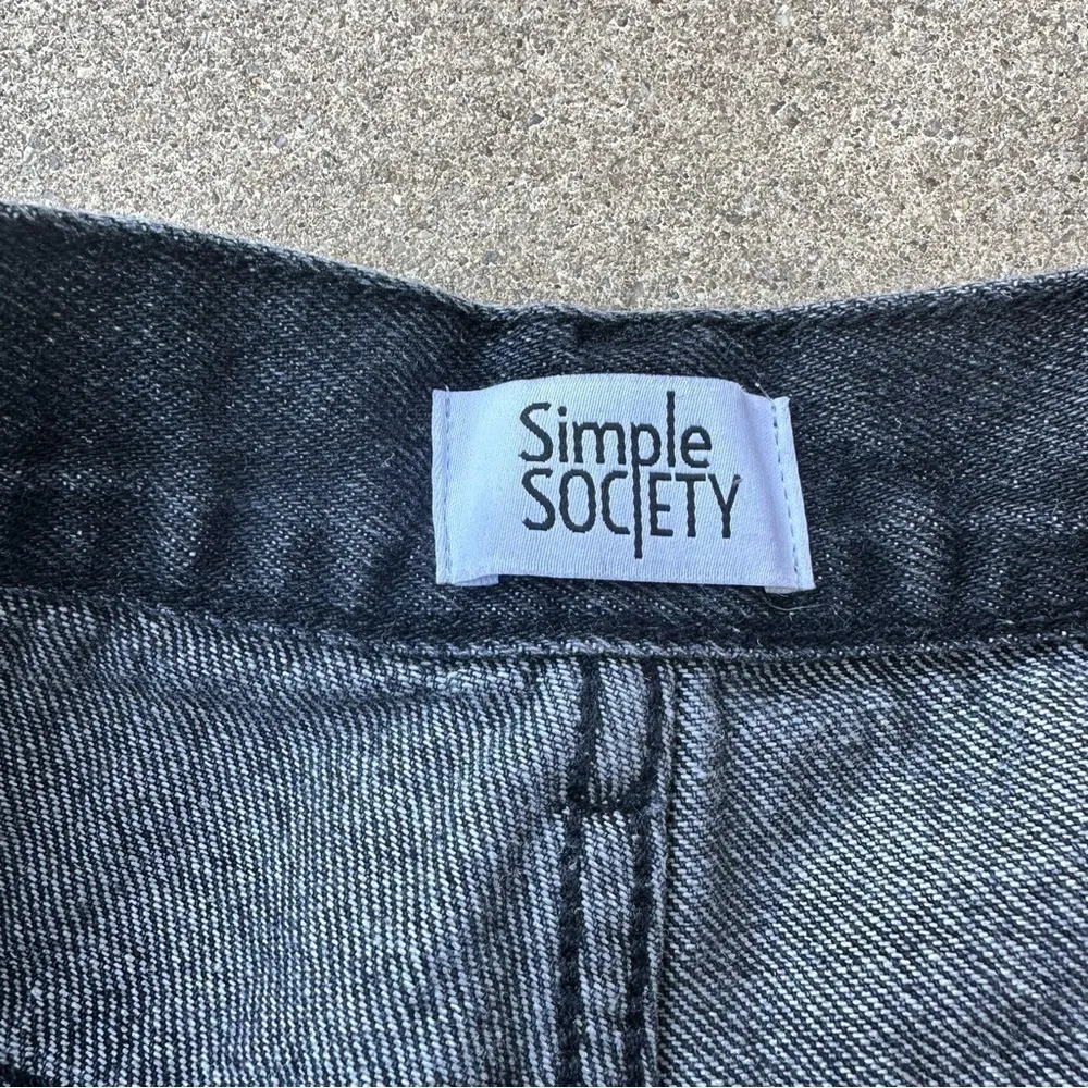 Simple Society  Mushroom Embroidered Jean Shorte - Image 2