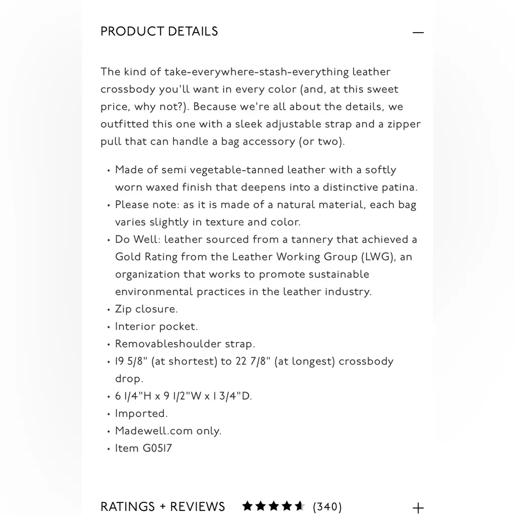 Madewell leather simple crossbody bag - Image 12