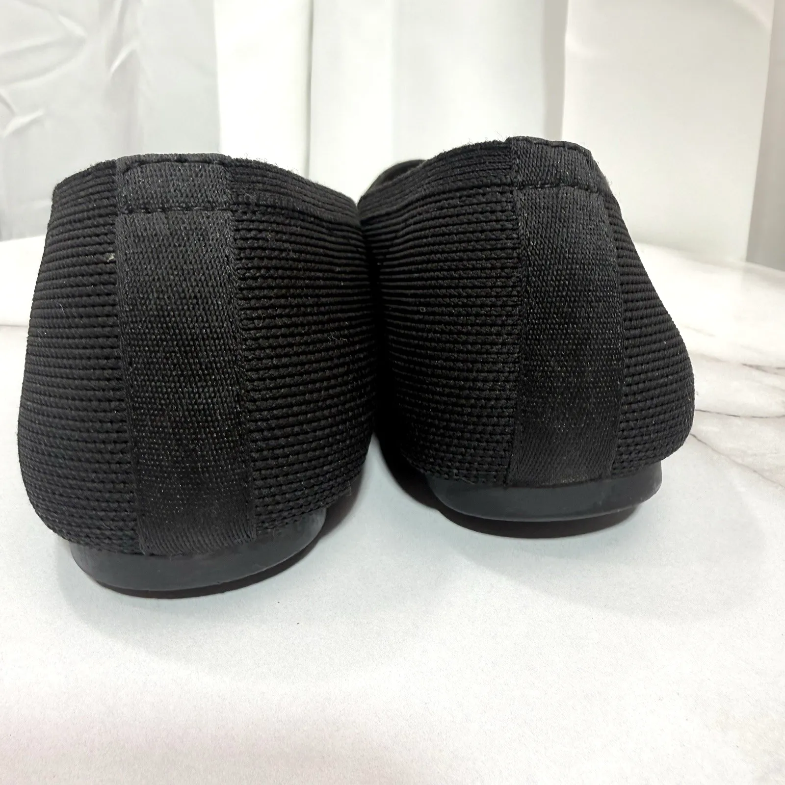 Cynthia Rowley Women's Black Pointed Toe Slip On Ballet Flats Size 7.5 M - Image 7