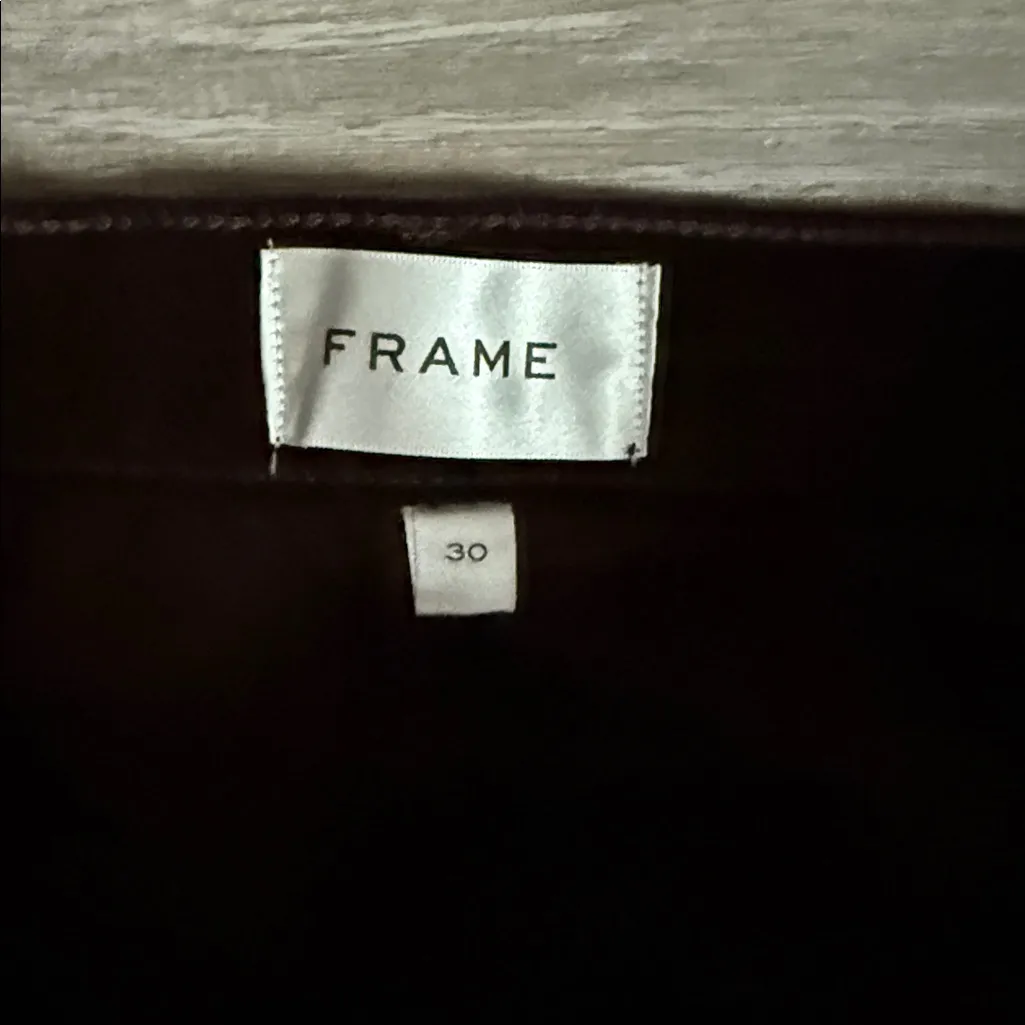 FRAME The Corduroy Midi Skirt Espresso 30 - Image 10