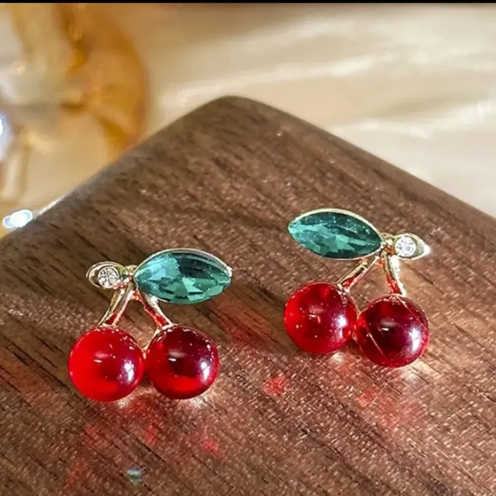 Cherry Earrings Red - Image 6