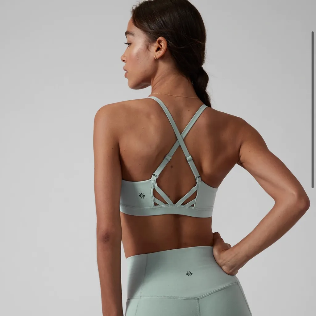Athleta Elation Sports Bra Strappy Back Light Impact XL 1X Nwt - Image 3