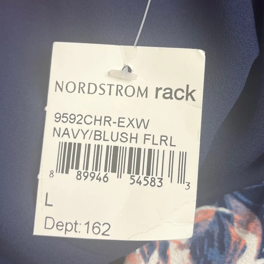 Charles Henry New Dress One Shoulder Midi Blue Pink Floral Women’s Size Large - Image 15