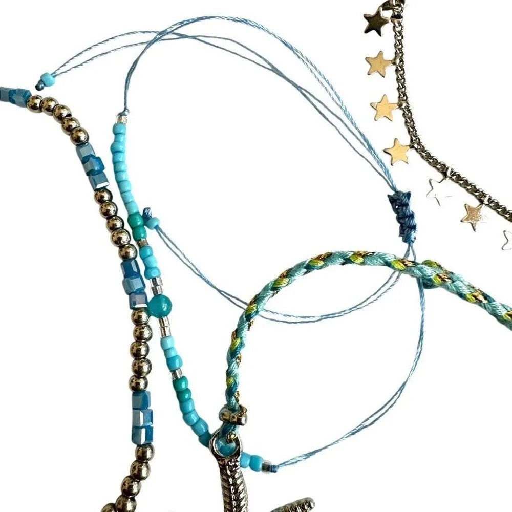 Urban Outfitters blue starfish bracelet set - Image 5