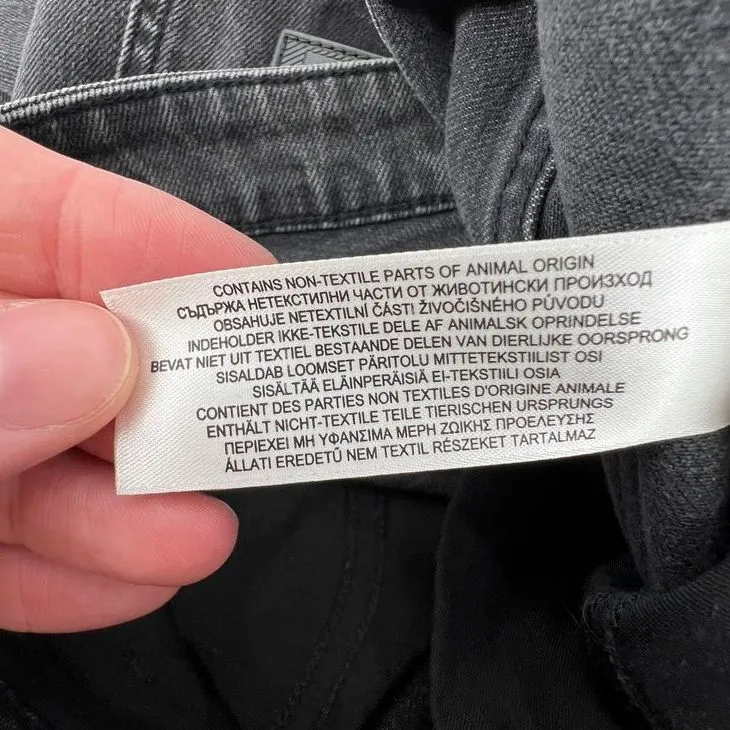 Burberry Women W30 Mid Rise Skinny Stretch Jeans Denim‎ Black Gray Wash Leather - Image 12