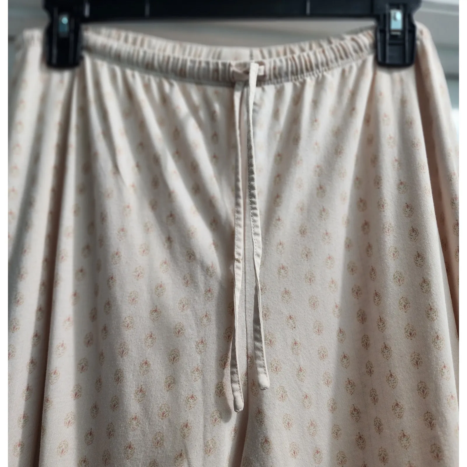 Komar Lounge Pants Pajama Sleepwear Comfy Drawstring Waist Womens Large Tan - Image 3