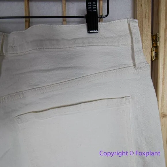 NEW Madewell The Perfect Vintage Wide-Leg Crop‎ Jean Tile White, 33 - Image 13