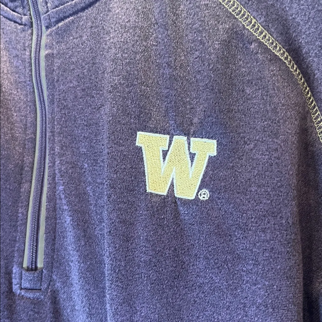 Knight’s Apparel Women’s University of Washington UW Huskies Quarter Zip Large Purple - Image 3