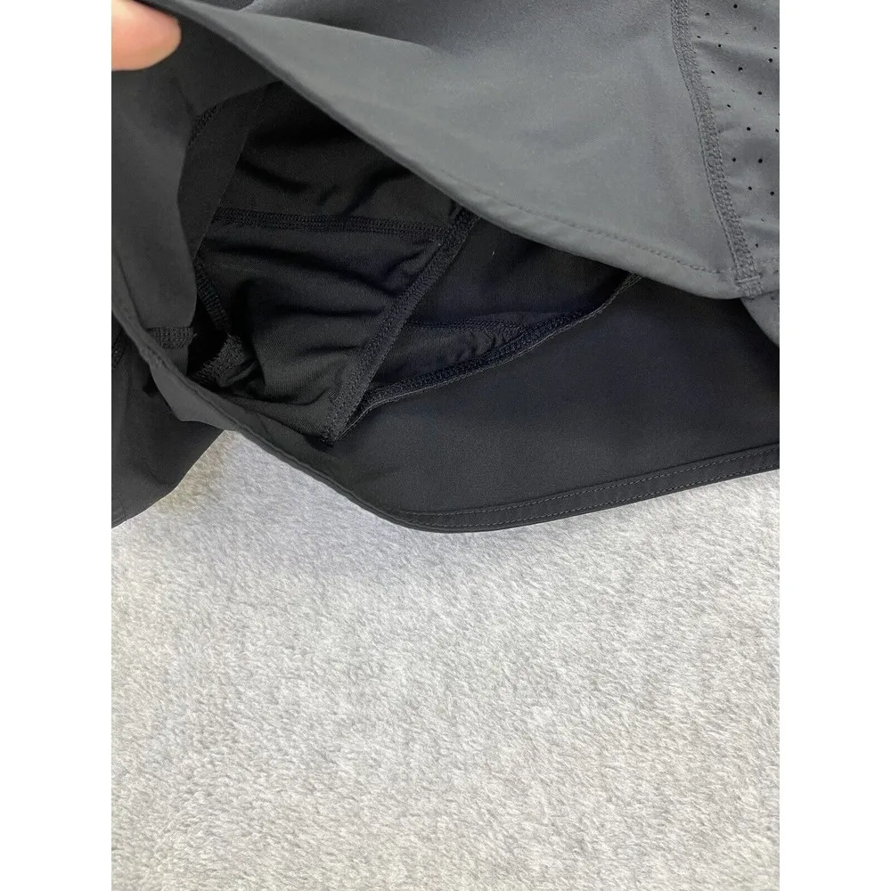 Glyder Women's Running Shorts Solid Black Size Small Mini Lined Athletic Pull On - Image 13