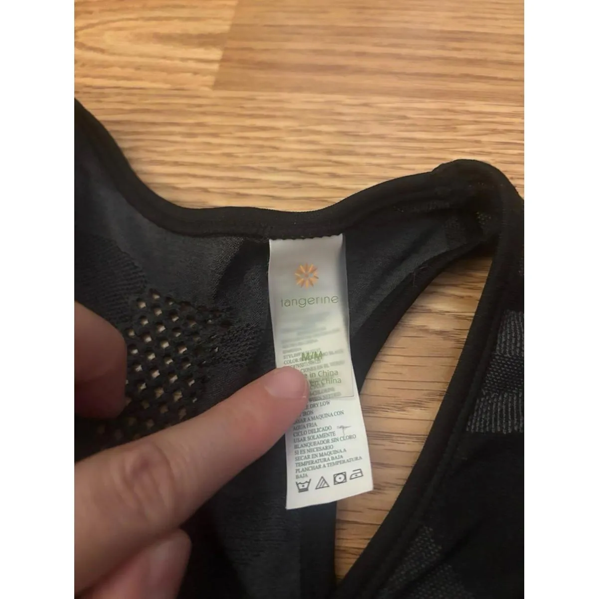 Tangerine Camo Workout Tank Top Size Medium - Image 2