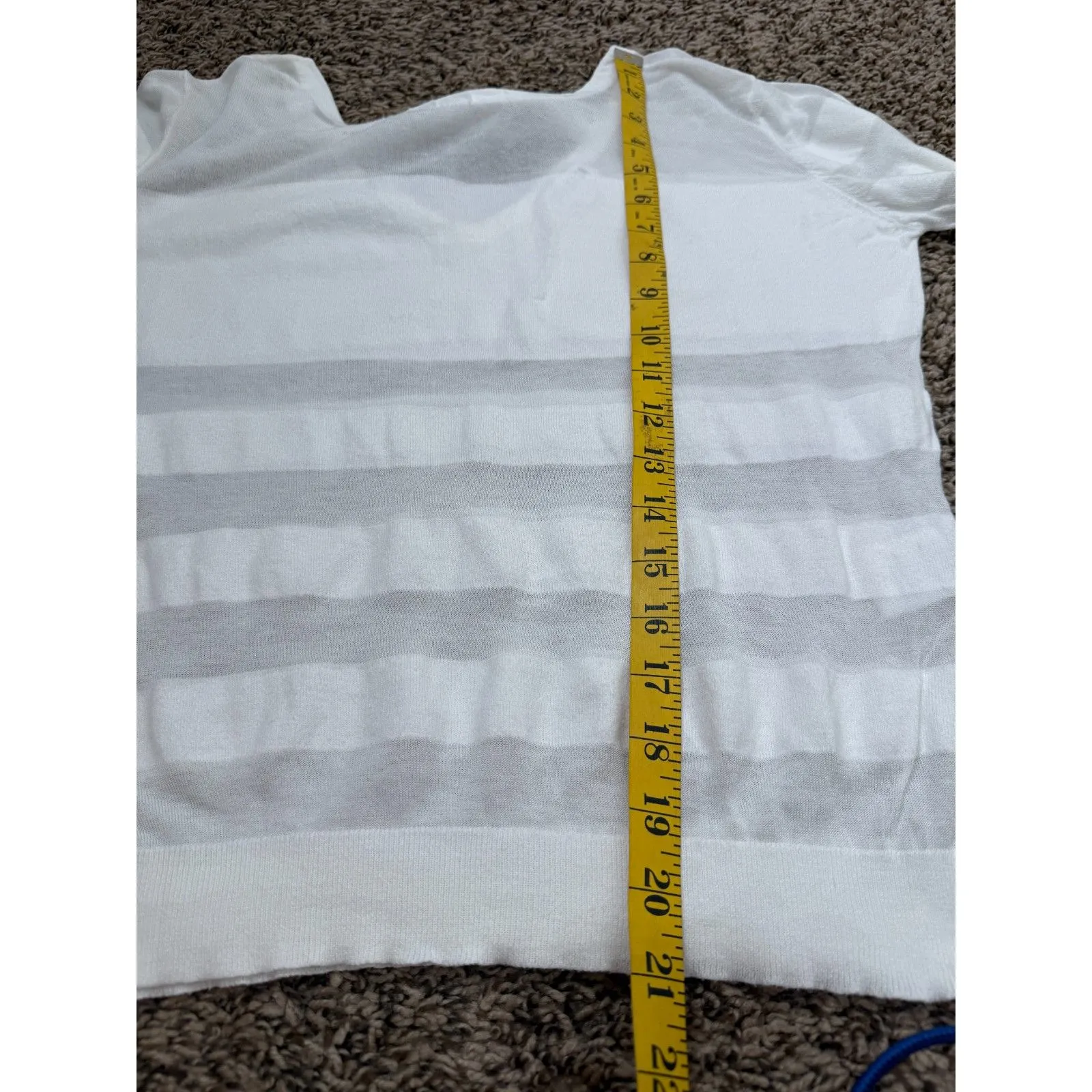 Claudie Pierlot Gauzy White Sweater Womens Sz 1/S Sheer Paris Minimalist - Image 8