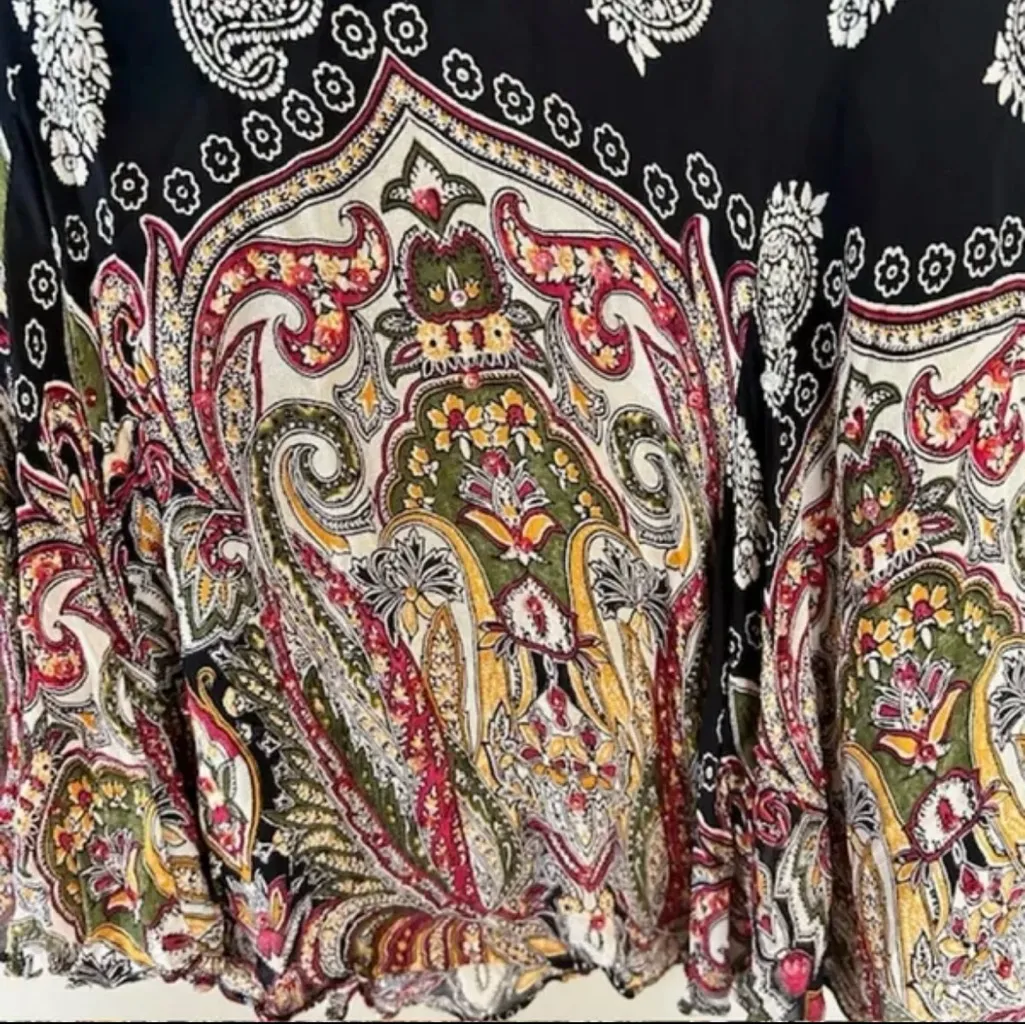 Y2K vintage boho skirt Black - Image 2