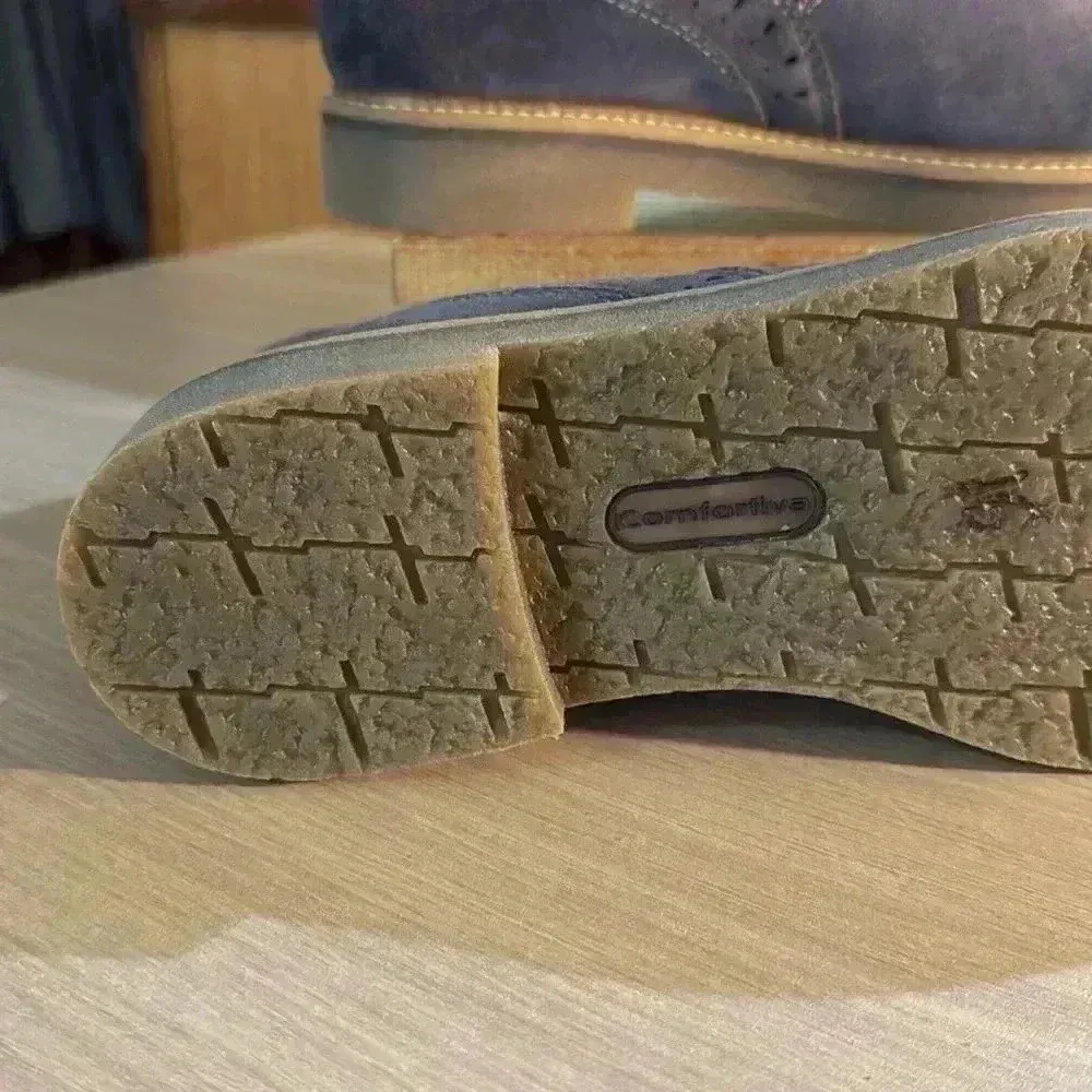 Comfortiva Align Raya Suede Washed Indigo Booties Blue Size 11 - Image 6