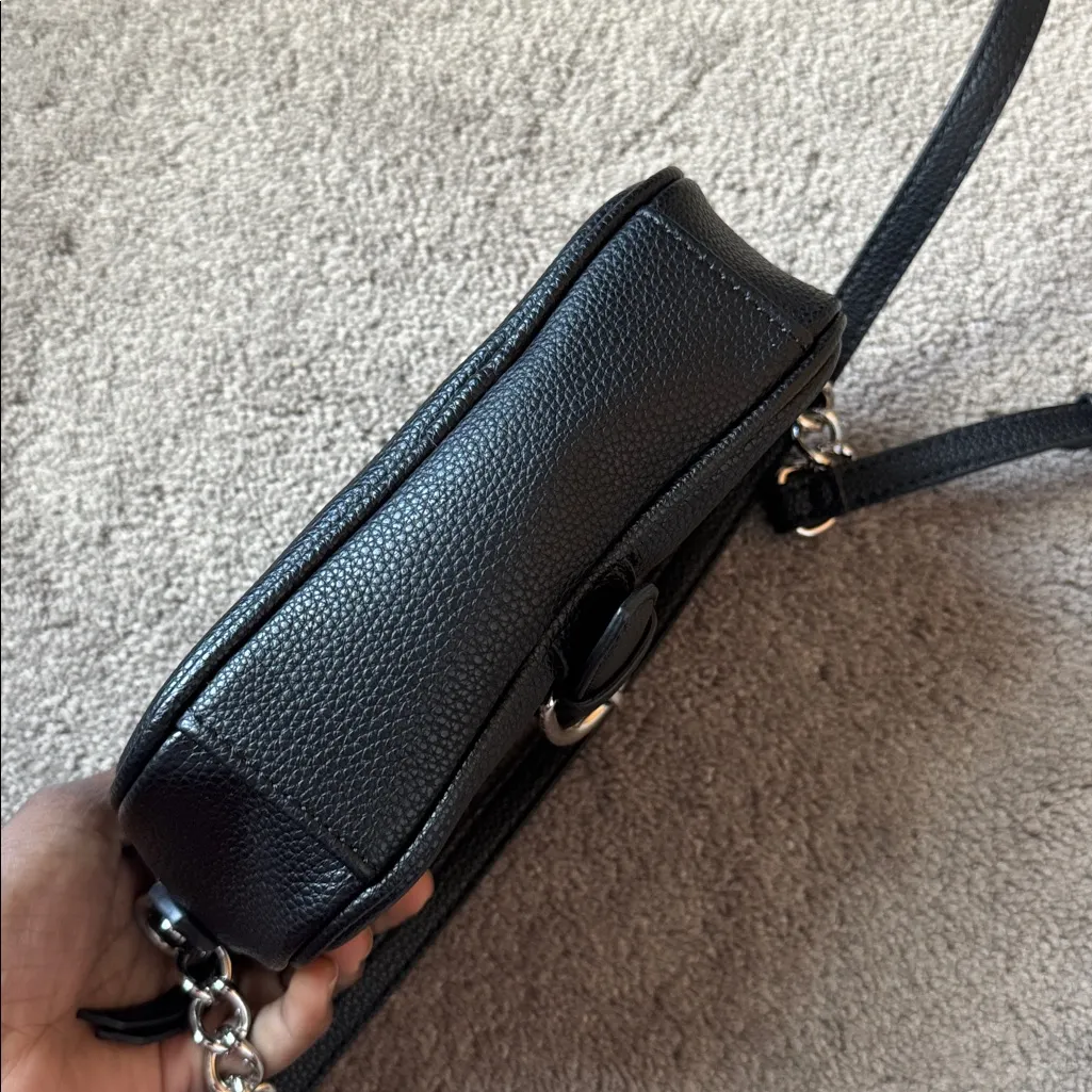 Dana Buchman Black Pleather Mini Crossbody Bag - Image 5
