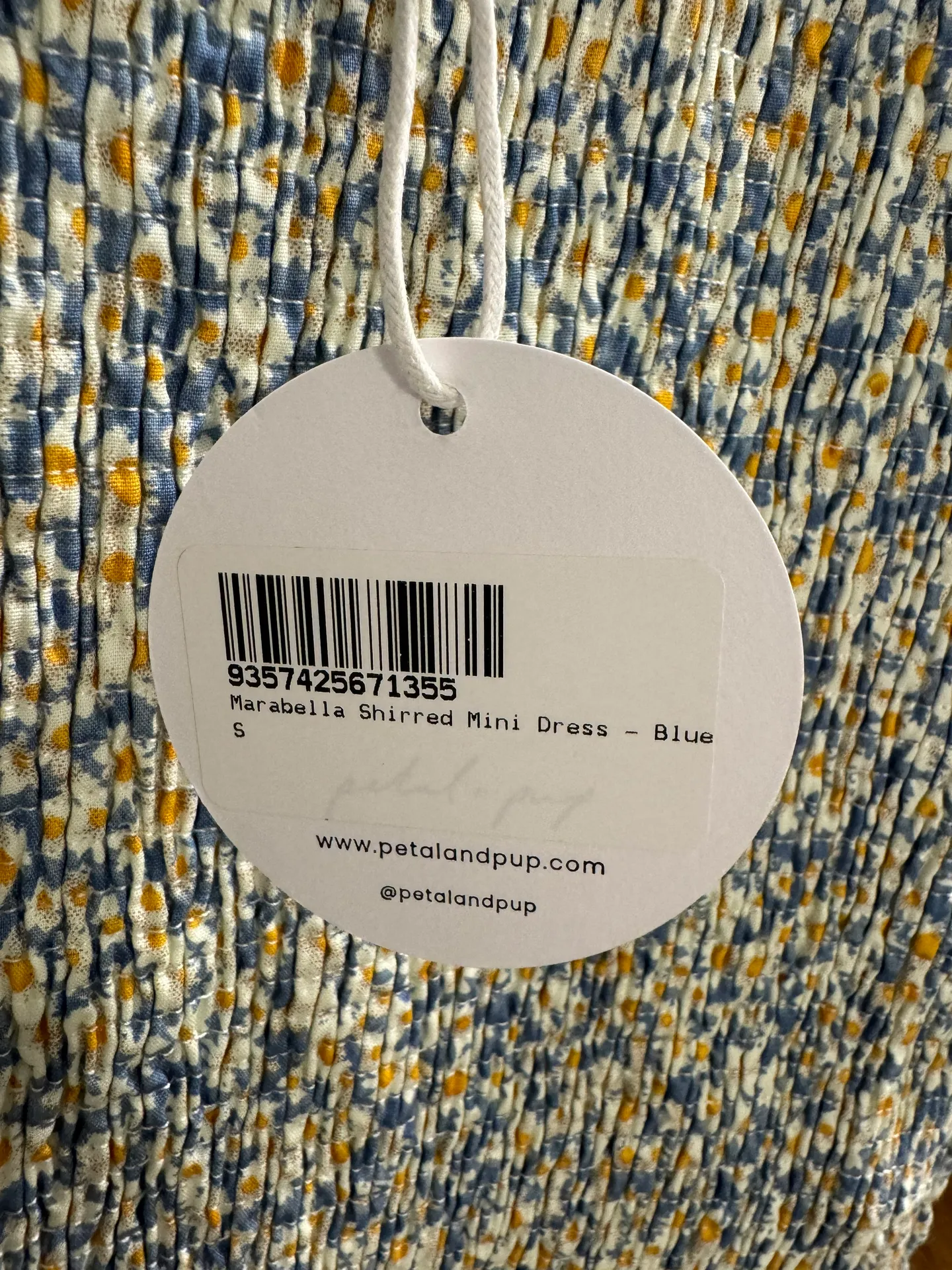 Shirred Ruffle Dress Small - Image 10