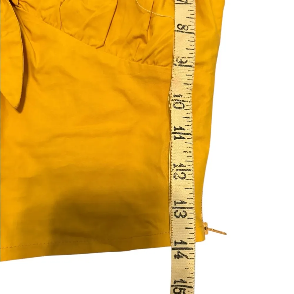 Windsor yellow orange short sleeve crop top size small - Image 9
