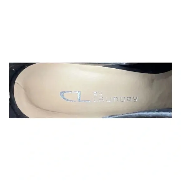 CL BY LAUNDRY WOMEN'S JOANNE‎ SUEDE BLACK HEELED FLORAL CUTOUT SANDALS SIZE 8.5 - Image 8