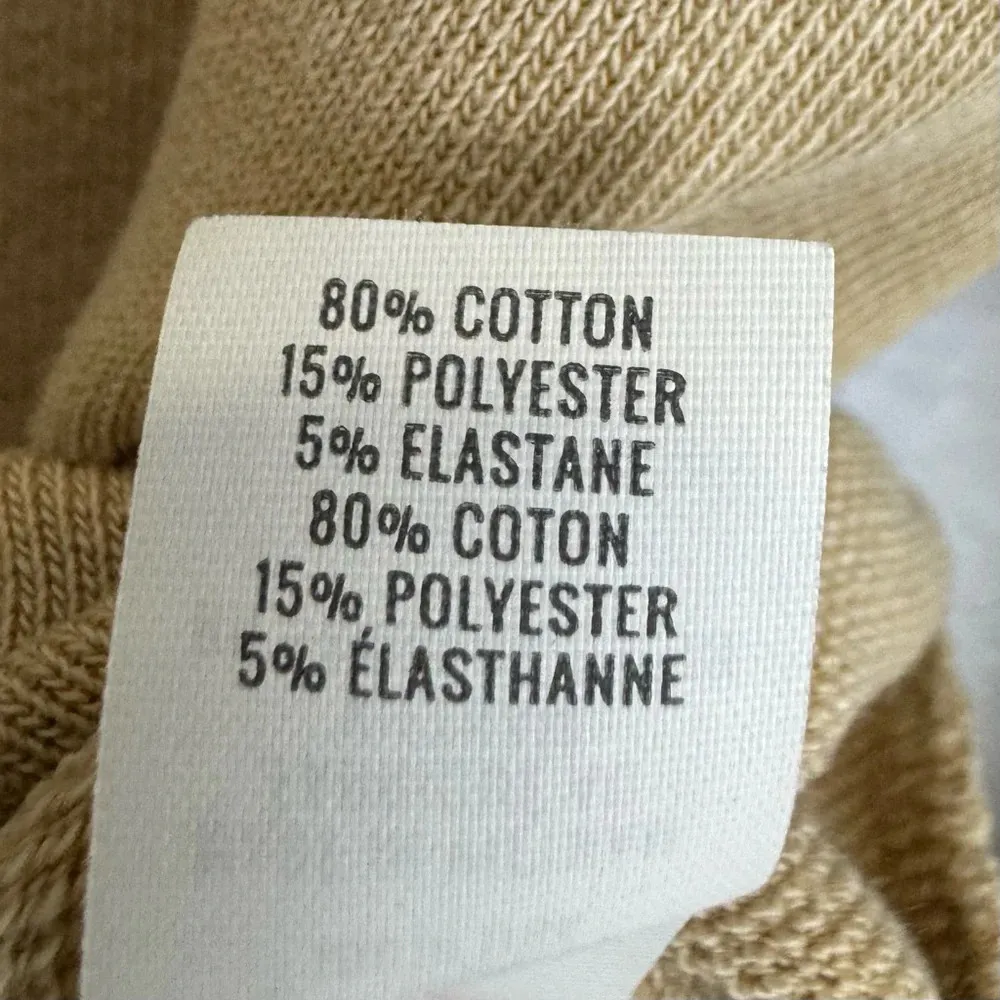 Aerie Cloud Oversized Fleece Crewneck Sweatshirt Womens XS Tan Hi Low Hem Boho - Image 4