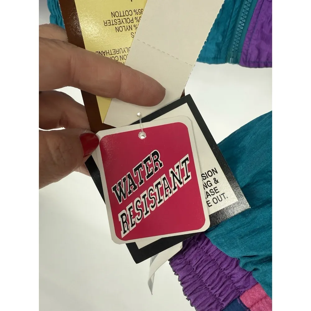 Active Elements 80's Wind Suit Complete Set Jacket & Pants Sz Large NWT RARE Vtg - Image 5