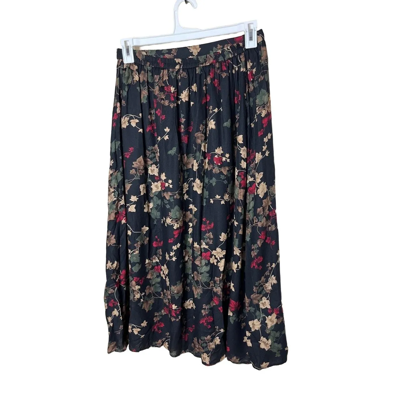 Dress Barn Skirt Womens Size 1X‎ Floral Print Maxi Elastic Waist Vintage Boho - Image 7
