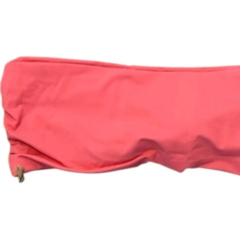 NWT Stone Fox Swim Bikini Lele Bandeau Top A Snug Fit Medium Sunset Pink #4388 - Image 8