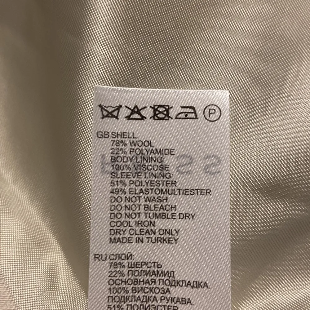 REISS Light grey mid length coat size 10 length 42” bust 38”sleeve from top 25” - Image 11