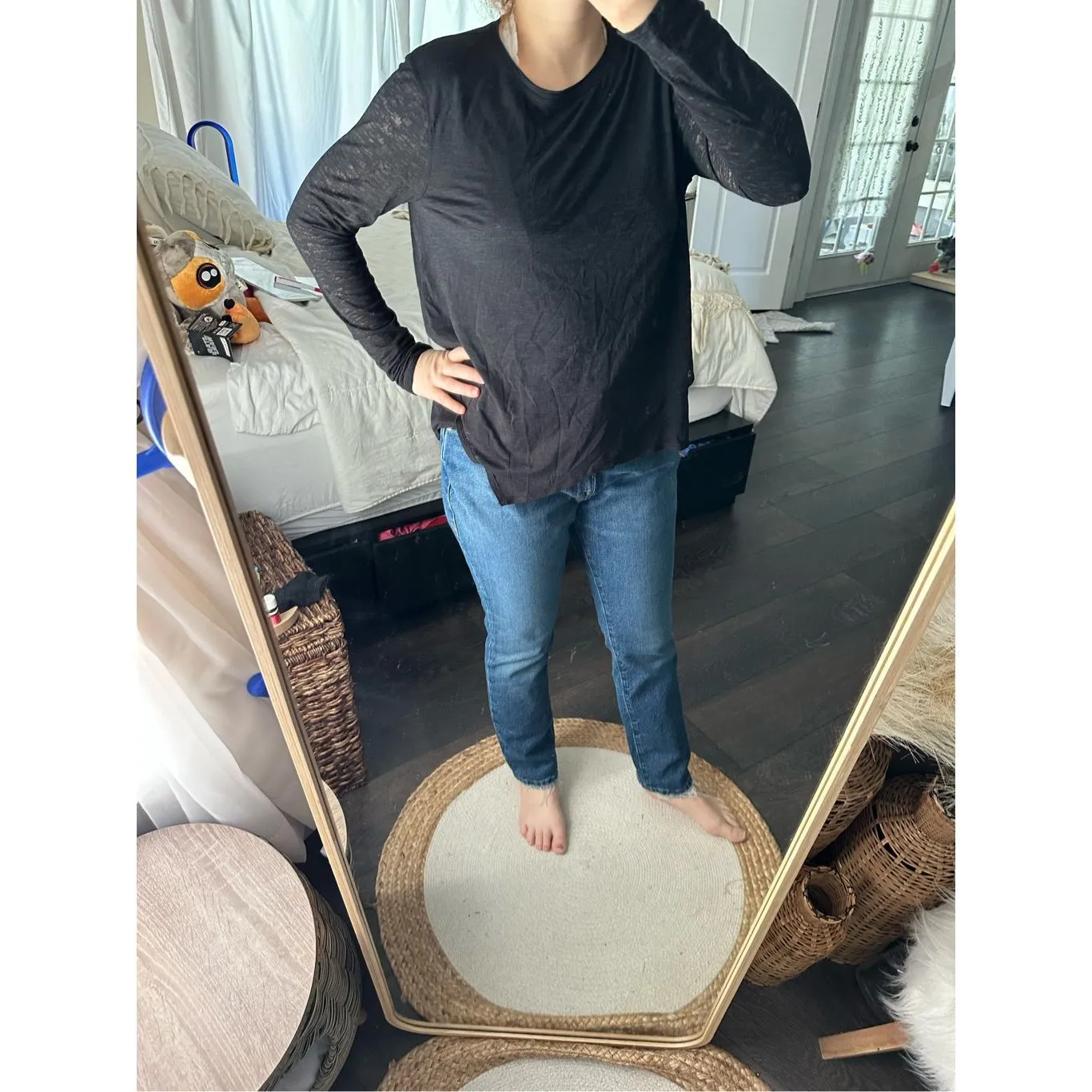 Lululemon Women’s Sweetest Day Long Sleeve Burnout Layered Top See Measurements - Image 2