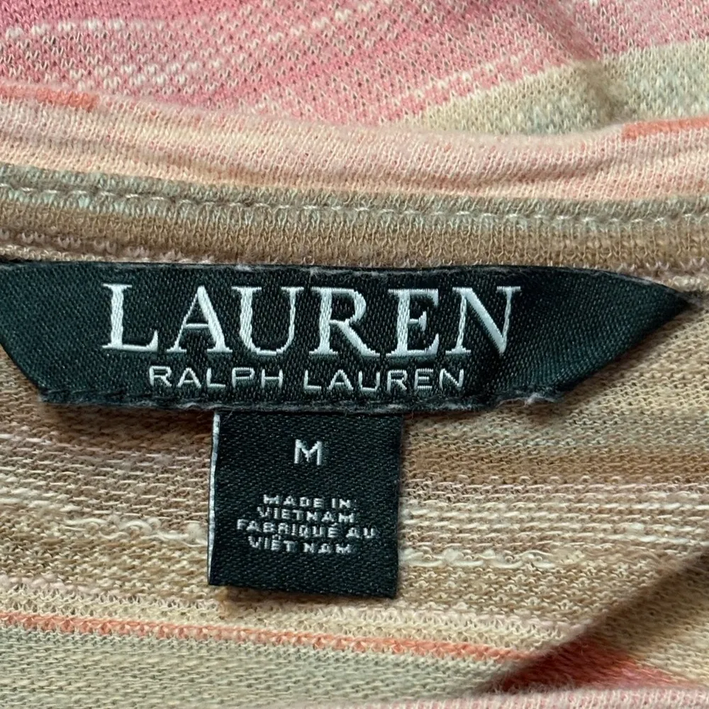 Lauren Ralph Lauren Striped Midi Dress in earthy tones size M - Image 3