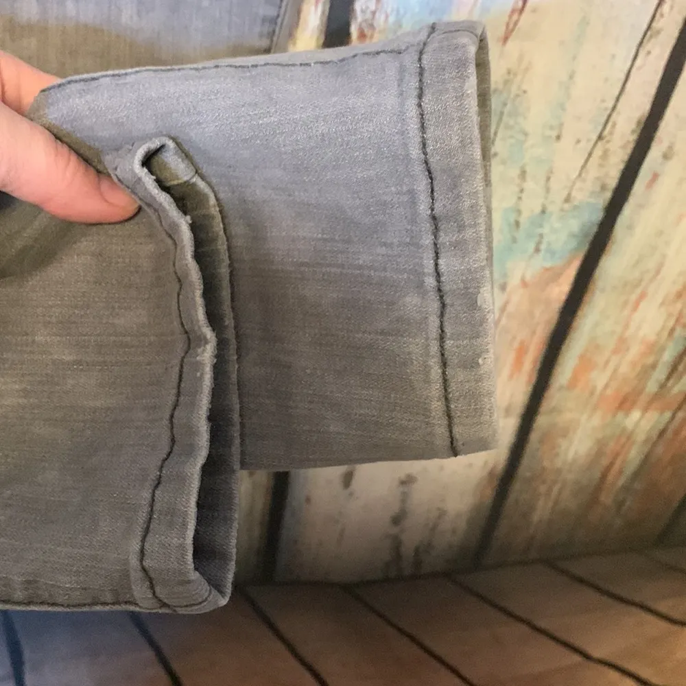 Rebecca Taylor Gray Animal Print Stretchy Jeggings Size 4 - Image 9