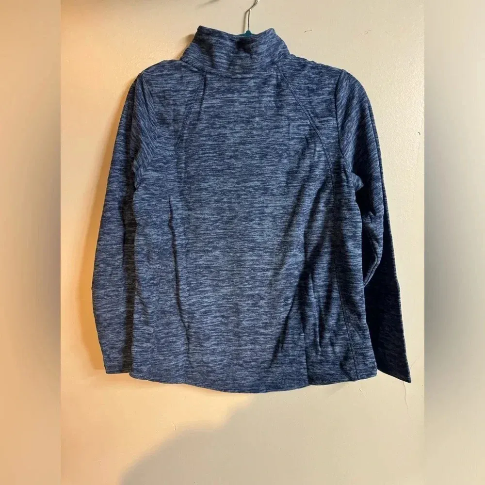 St.John's Bay women’s Classic 1/4 Zip Sweatshirt Women's Size M Navy warm winter - Image 3
