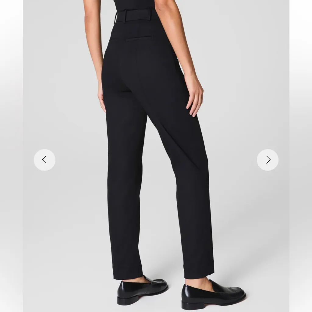 Spanx SPANXsupersmooth Stretch Twill Slim Straight Pants in Classic Black - Image 3