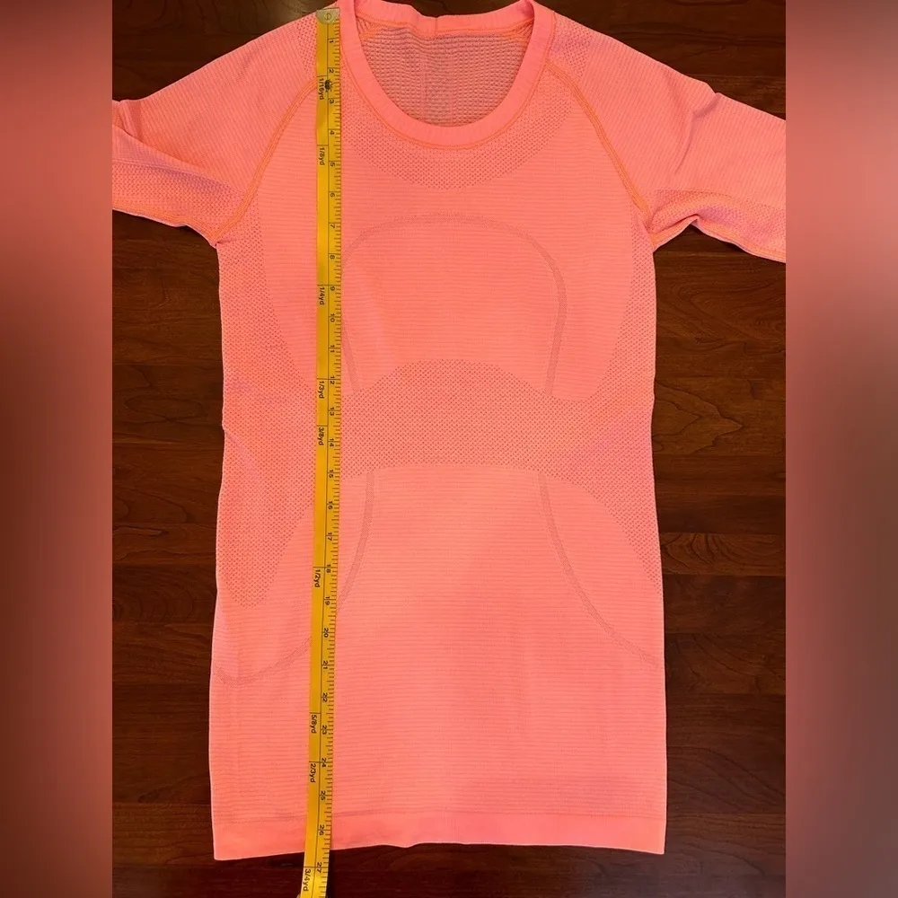 Lululemon Swiftly Tech Long Sleeve Crew Heathered Very Light Flare Size 4 - Image 4
