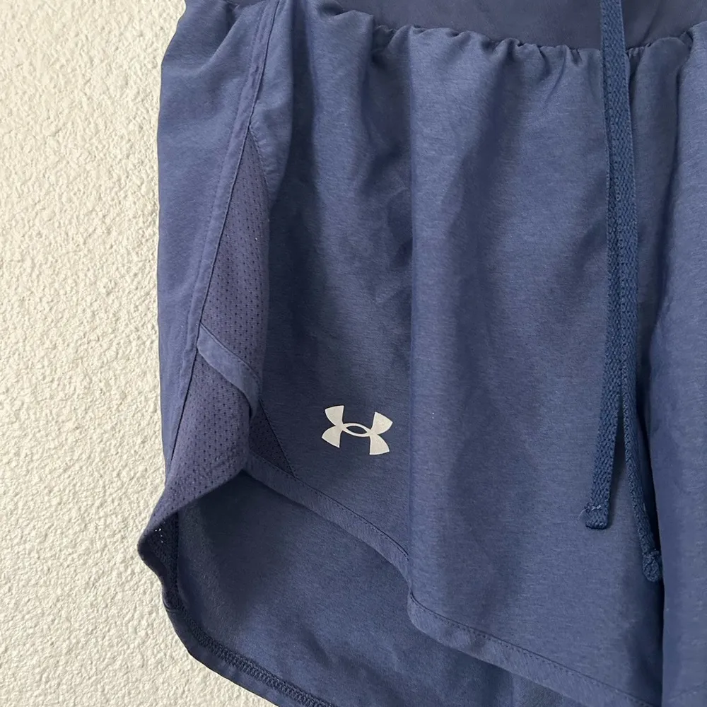Under armour navy blue workout running shorts sz small - Image 2