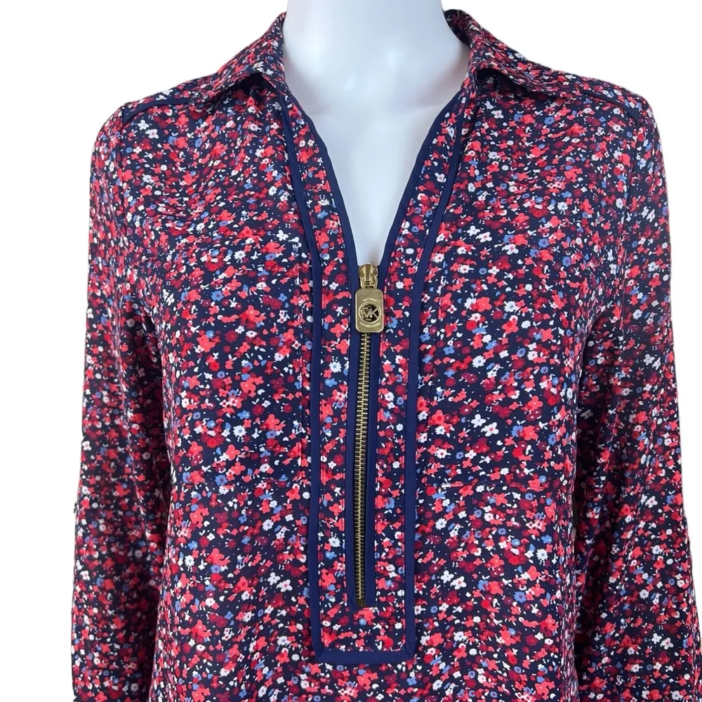 Michael Michael Kors Floral Pull Over Blouse - Image 4
