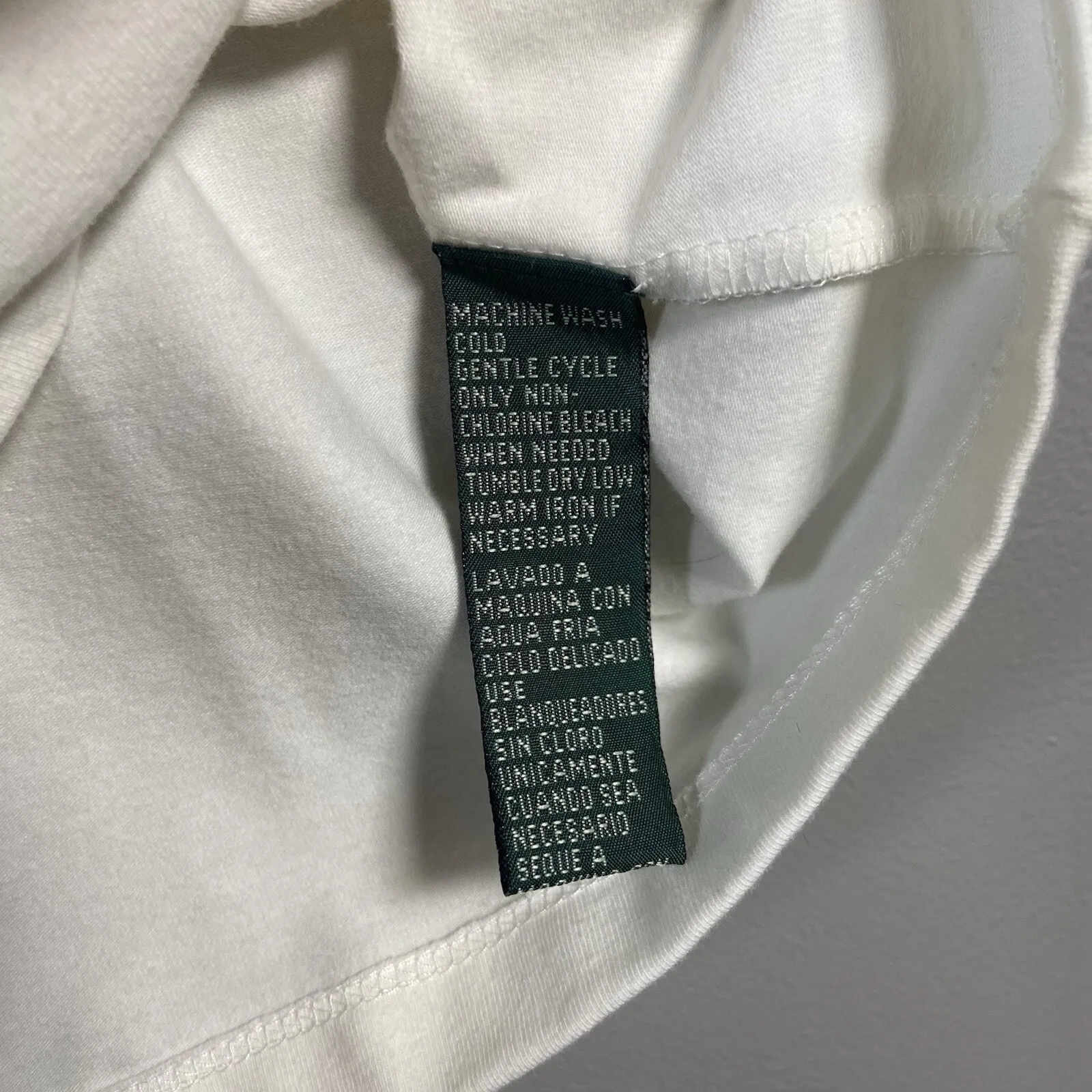 Lauren Ralph Lauren Kauai Tie Top Blouse Ivory White Size Large Resortwear Shirt - Image 7