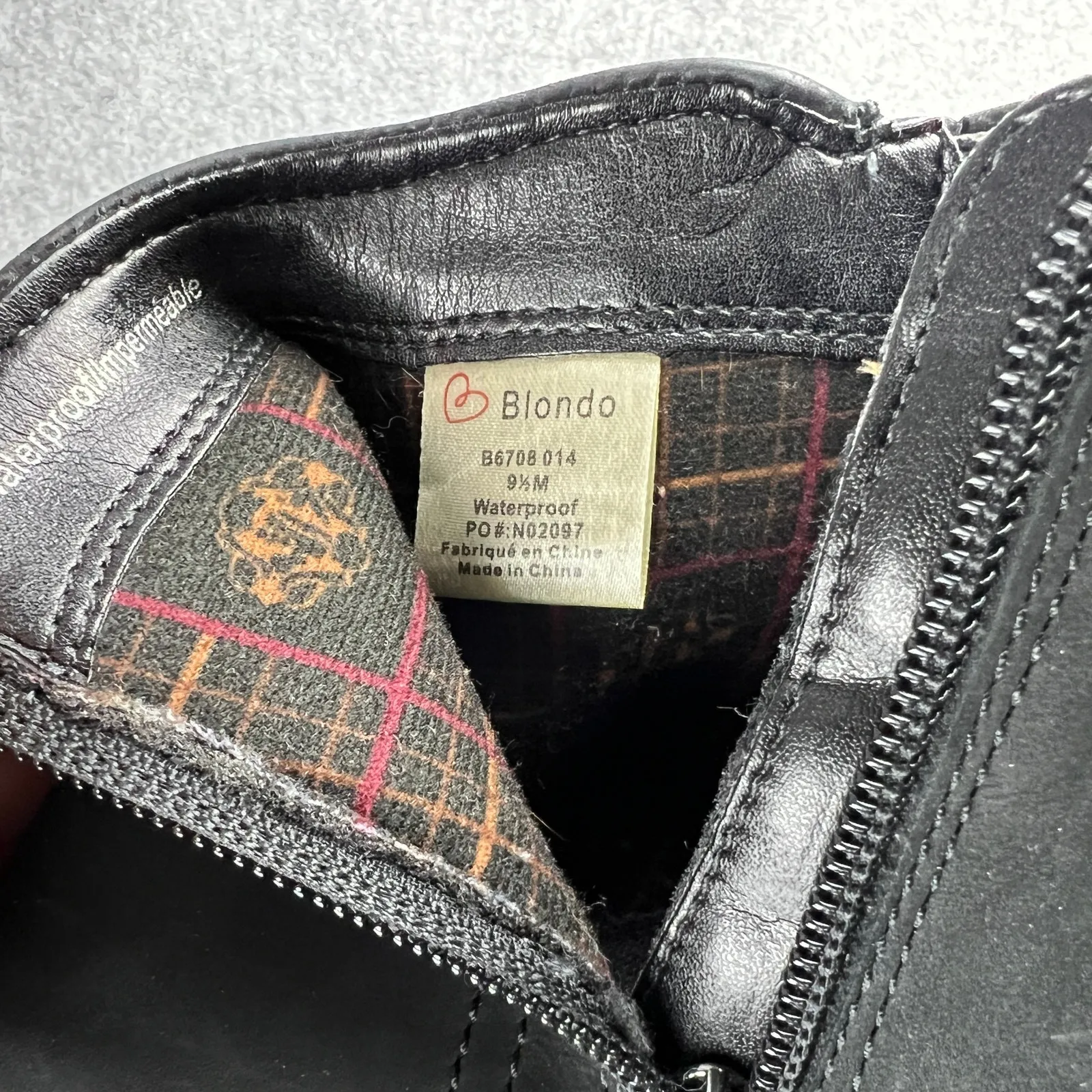 Blondo Valli 2.0 Waterproof Ankle Bootie Side Zip Black Boho‎ 9.5 - Image 3