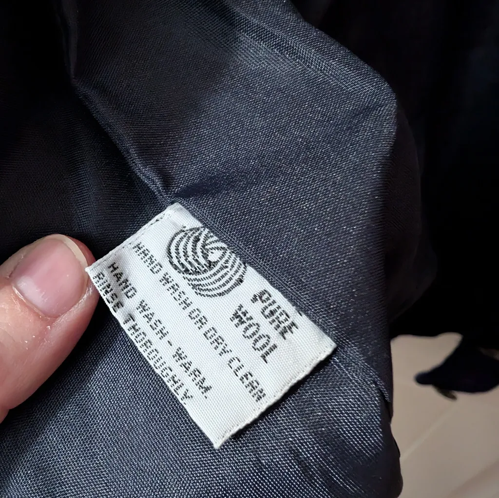 Vintage Norm Thompson Wool Knit Quilt Lined Cardigan Jacket Womens Blue Size undefined - Image 6