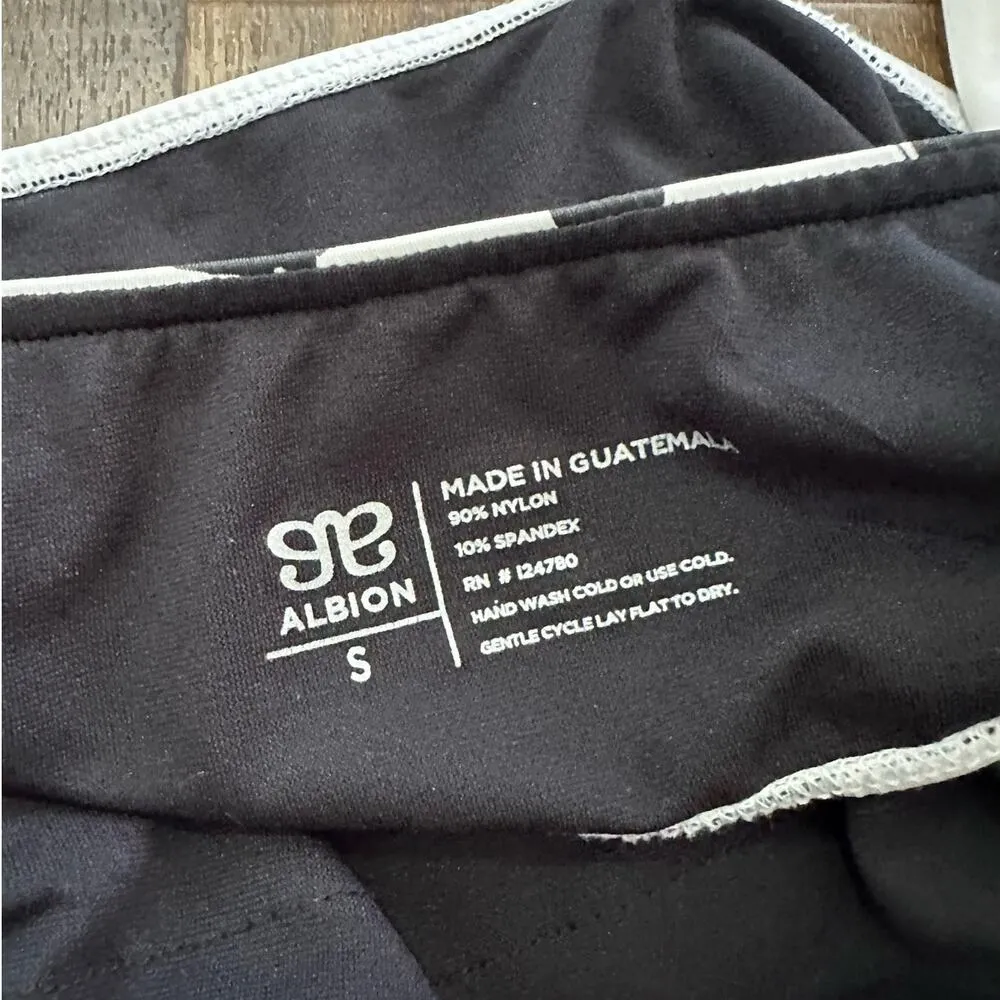 Albion Black & White Matisse Bella Crop Bikini Top Size Small - Image 7