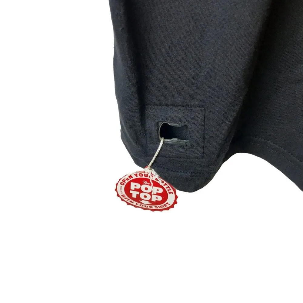 NEW Active Ride Shop T Shirt Bottle Opener Graphic Tee Short Sleeve Black Small - Image 4