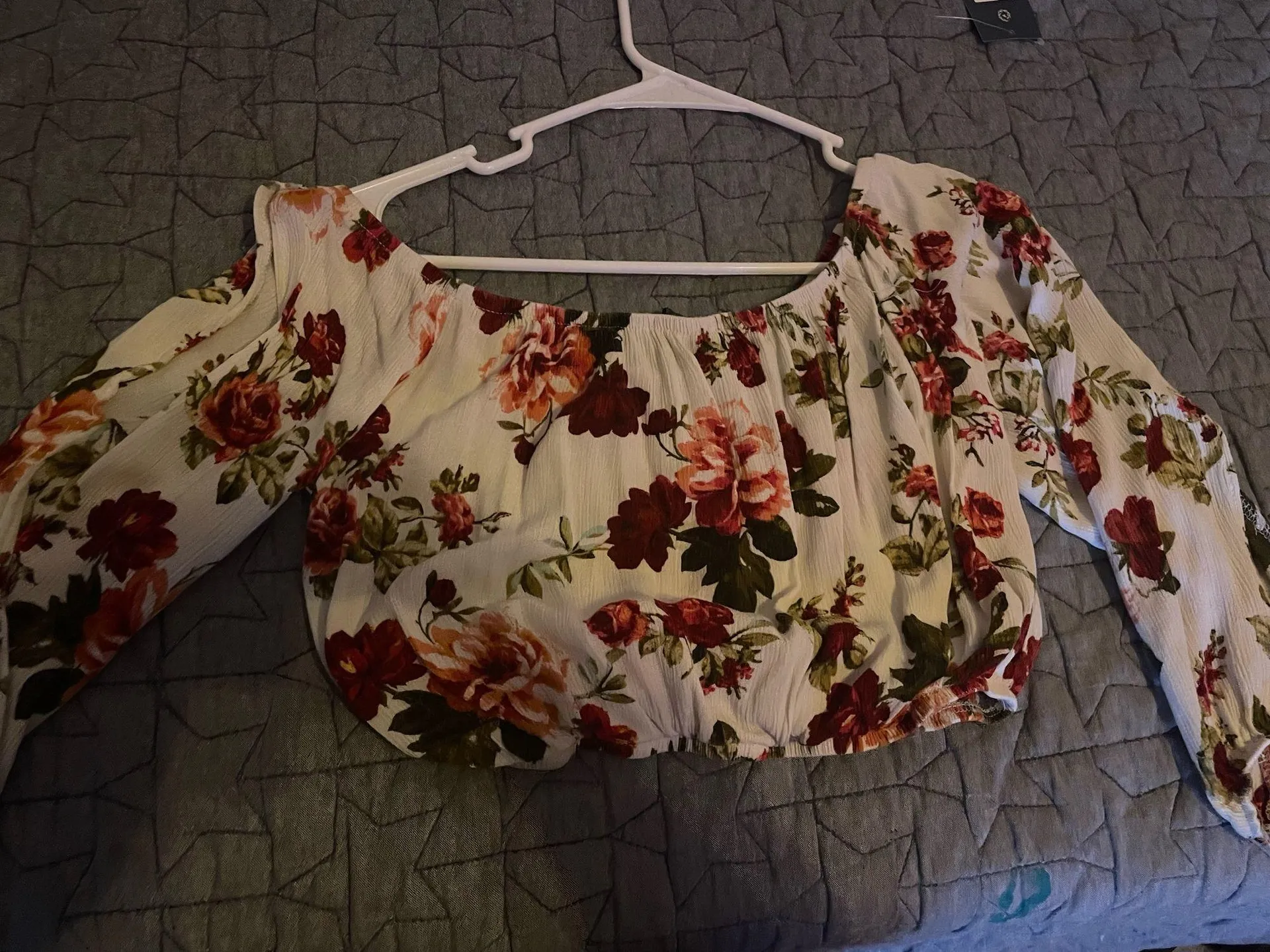 Ambiance Apparel Crop Top Off-The-Shoulder  - Image 2