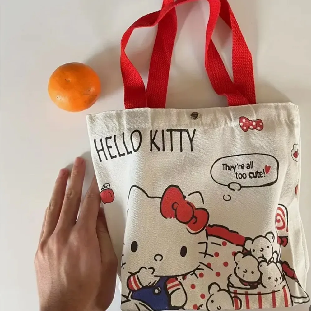 Hello Kitty  Mini Canvas Tote NIB - Image 2