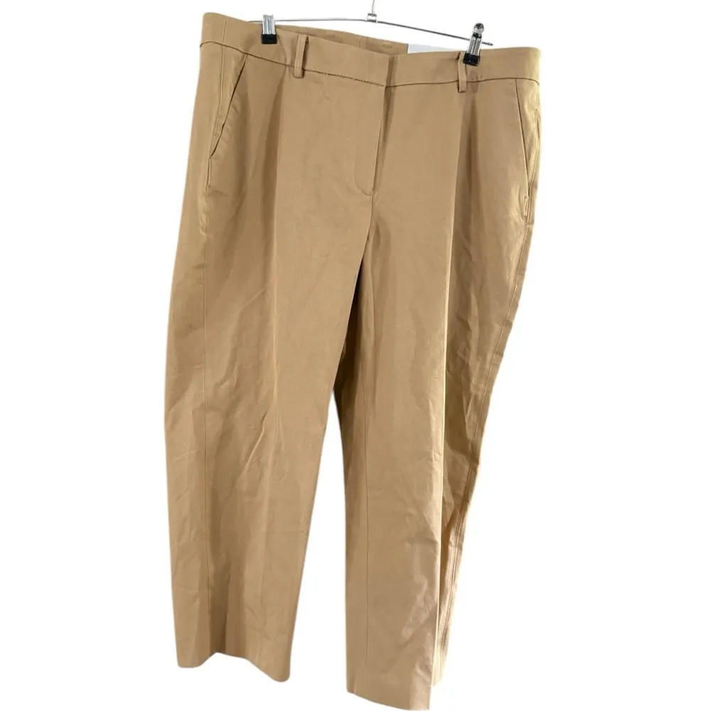 Chico's Tan Ankle Cropped Tailored Fit Pants - Image 2