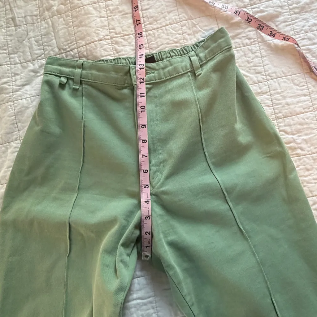 Big Bud Press Western Pants Jeans Flare Green Small - Image 10
