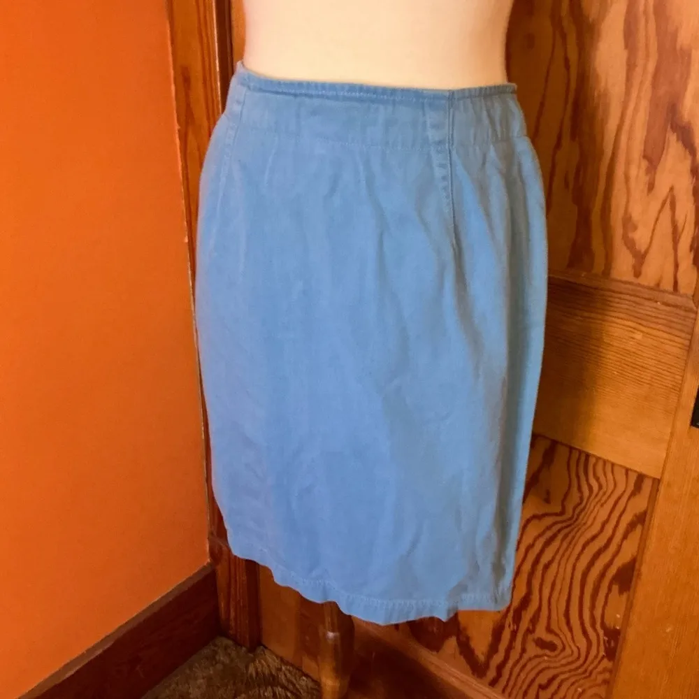 Vtg 80s esprit blue skirt - Image 8